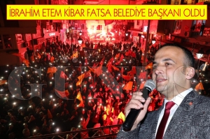 İbrahim Etem Kibar Fatsa Belediye Başkanı oldu İbrahim Etem Kibar Fatsa Belediye Başkanı oldu